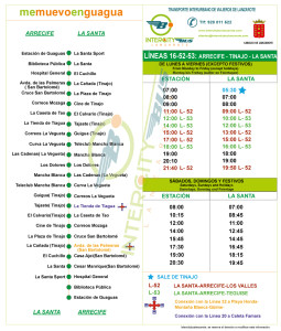 Timetable of Bus Line 16