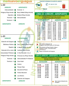 Timetable of Bus Line 22